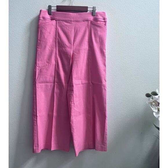 Counterparts Pull On Pants High Waisted NWOT Small Coral Wide Leg Stretch - Picture 1 of 7